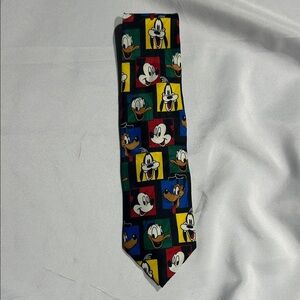Vintage Disney Colorful Cartoon Character Necktie